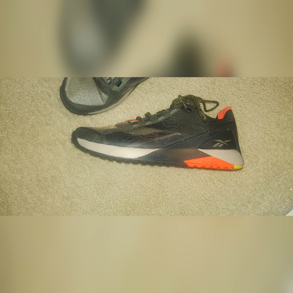 Reebok Nano X1 Tr Adventure Cross Trainer, Men's Size 8 Black/Brown/ Orange